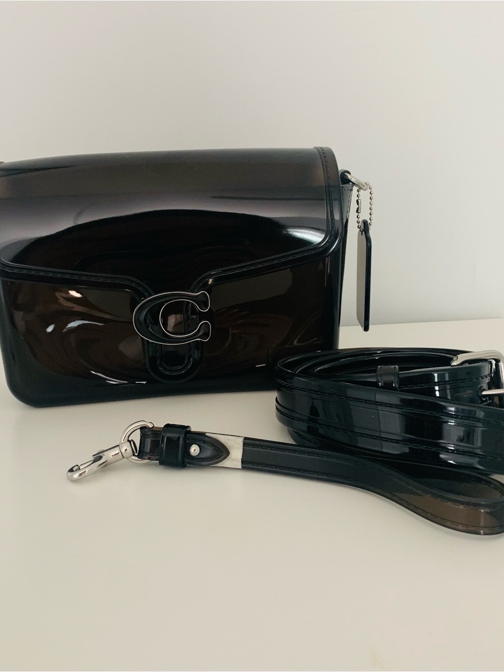 Coach black jelly Tabby bag